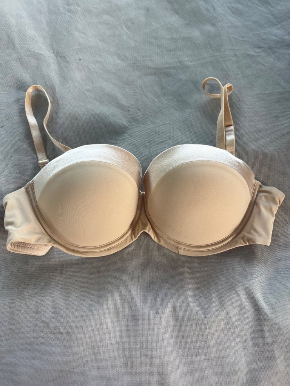 NWT SEA BBOT adjustable strap wonder push up bra nude 36C